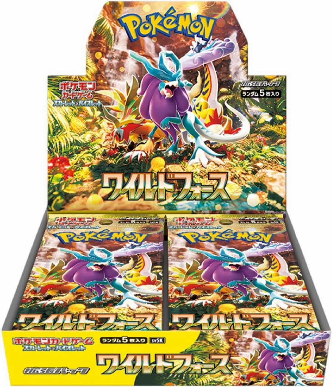 "Pokemon Card Game Scarlet & Violet" Expansion Pack Wild Force Surprise Find Display