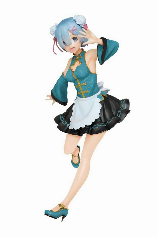 "Re:Zero Starting Life in Another World" Precious Figure Rem China Maid Ver. Renewal Crystal Figure Anime Model