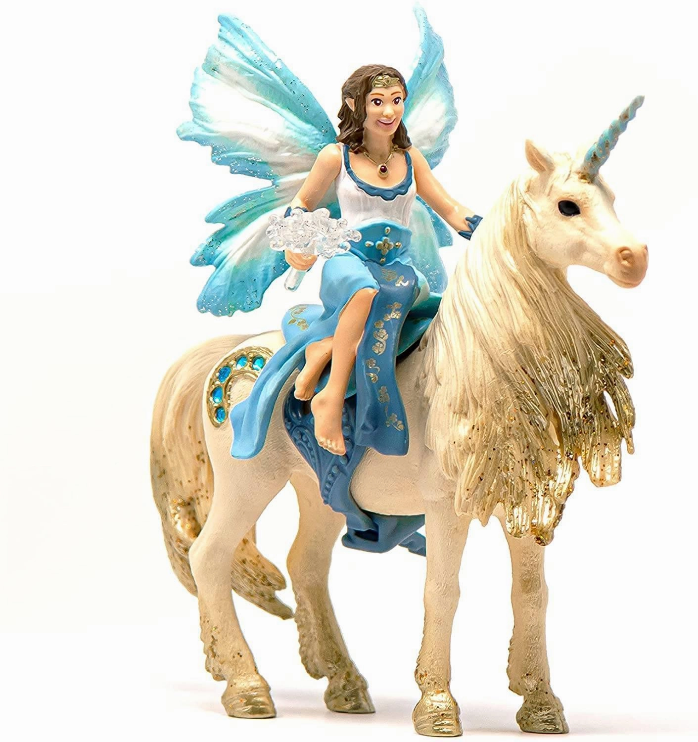 Pop Vinyl SCHLEICH 42508 Eyela Riding On Golden Unicorn Figure