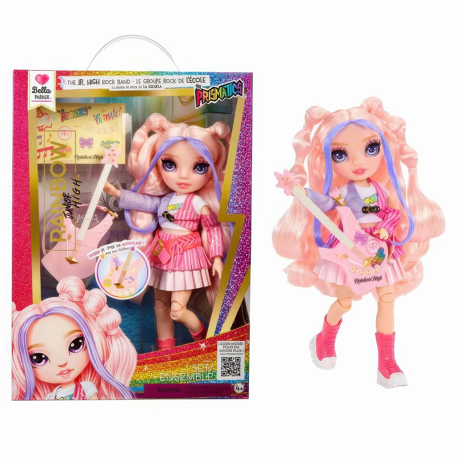 Resin Statue Variant Paint Rainbow High Jr High Rock Band - Bella 23cm Fashion Doll