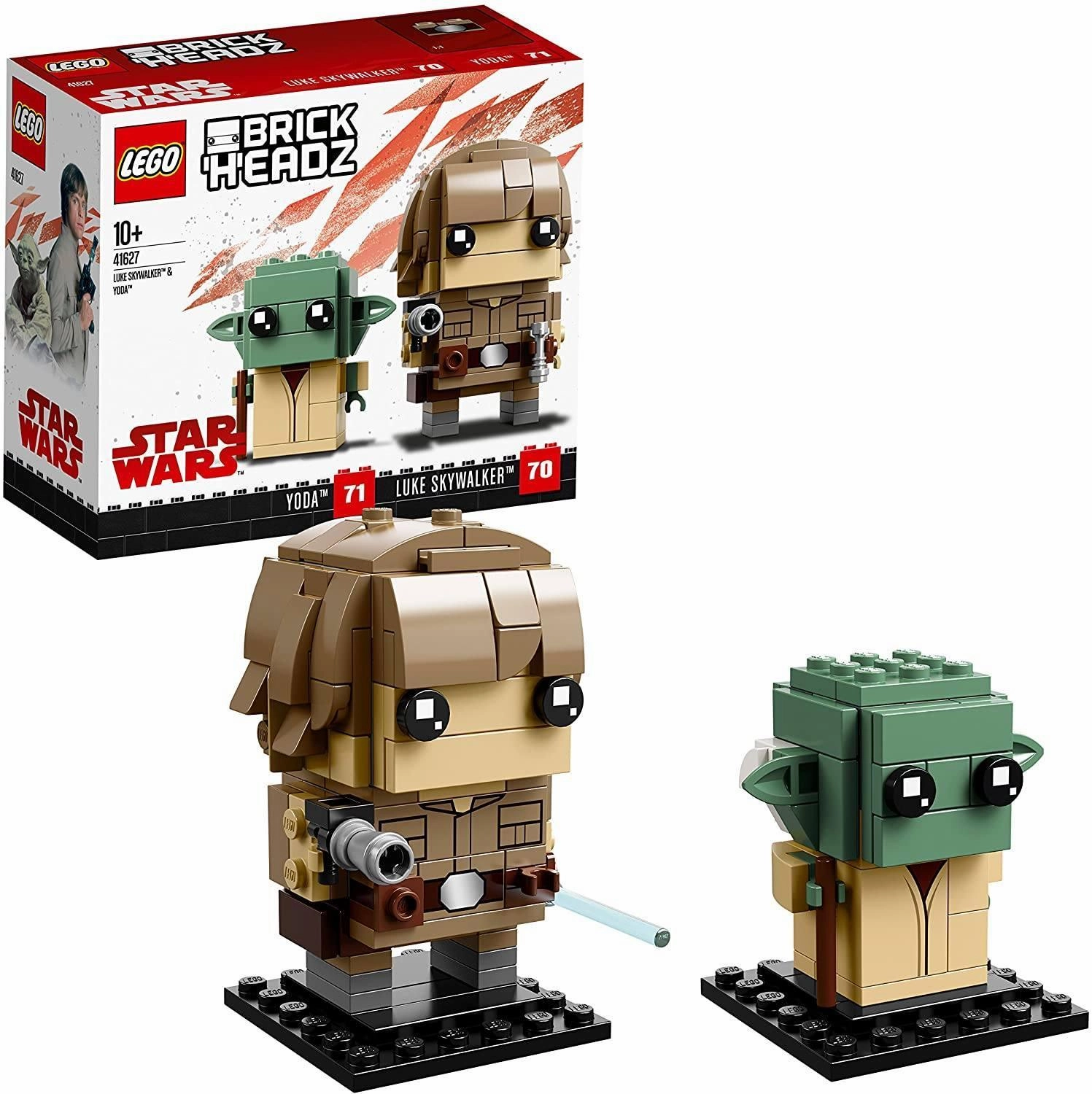 Timeless Treasure LEGO BRICKHEADZ 41627 Star Wars Luke Skywalker and Yoda Figures