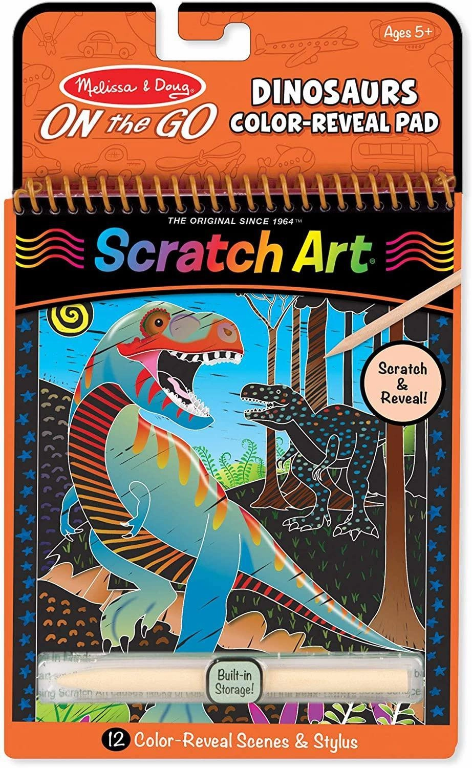 Melissa & Doug 40514 Scratch Art-Dinosaur Activity Book Mythical Beast Press Worthy