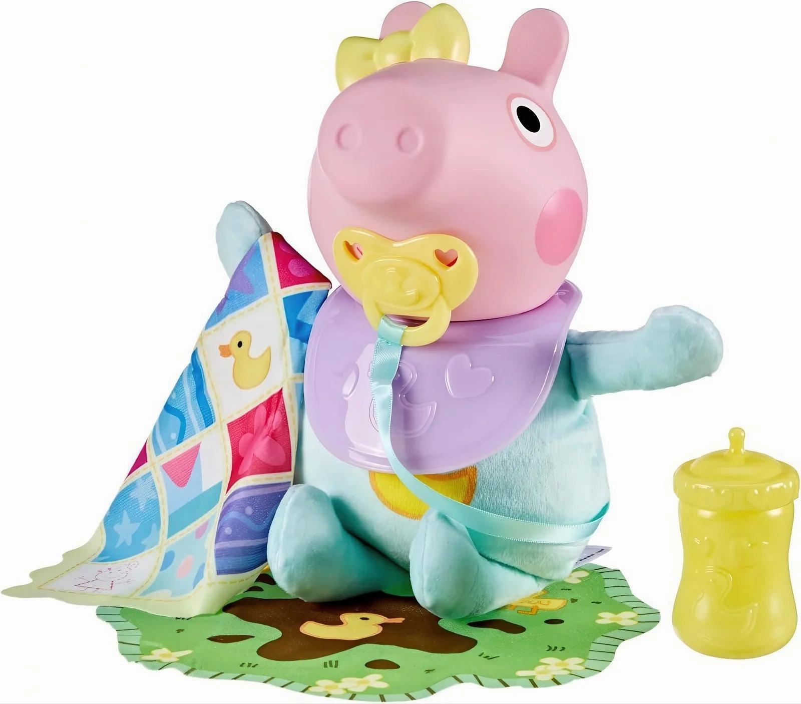 Peppa Pig Oinks and Snuggles Evie Interactive Baby Doll Detailed Hero