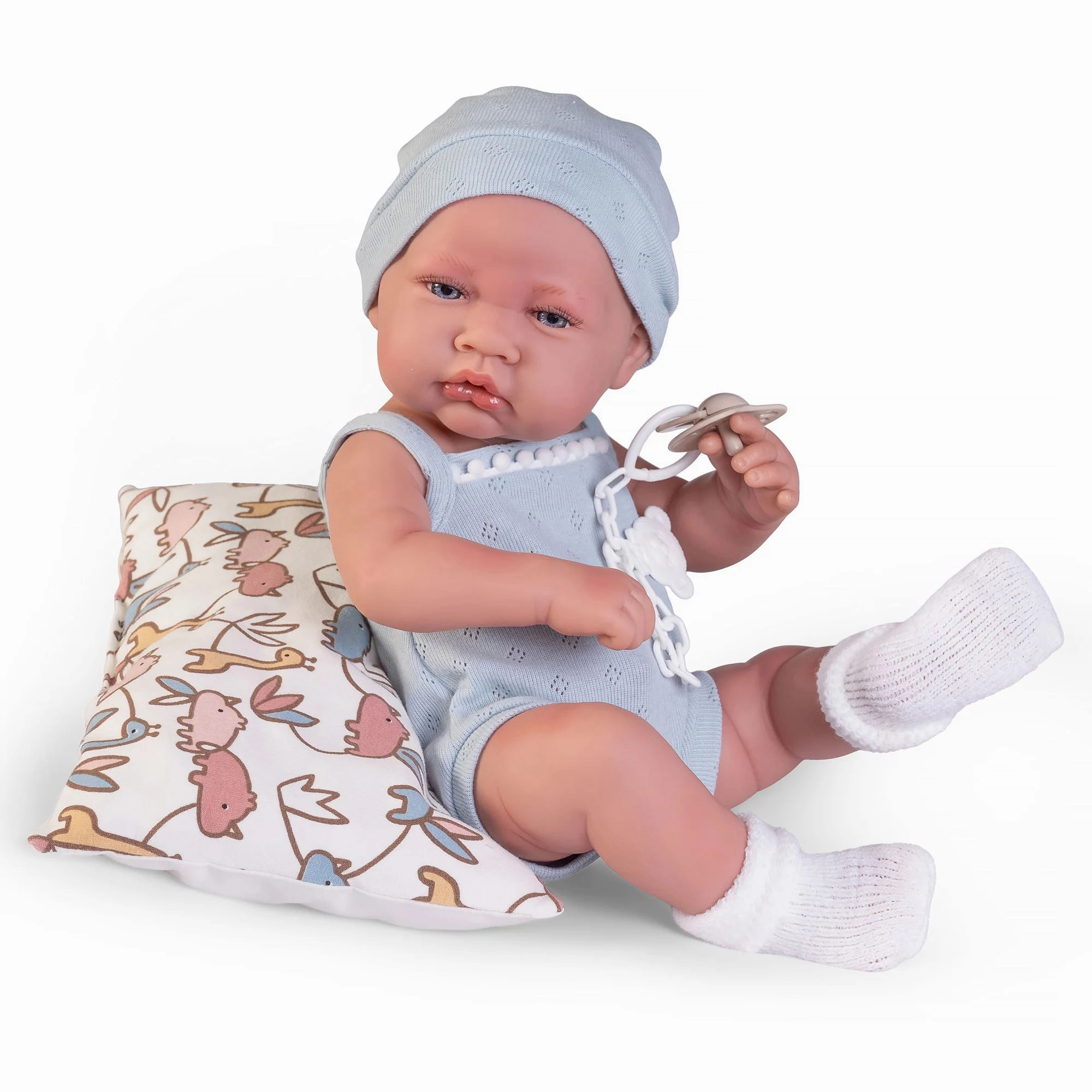 Forest Animal Artistic Sculpture Antonio Juan 50409 Newborn Baby Boy Pyjama Doll 42cm