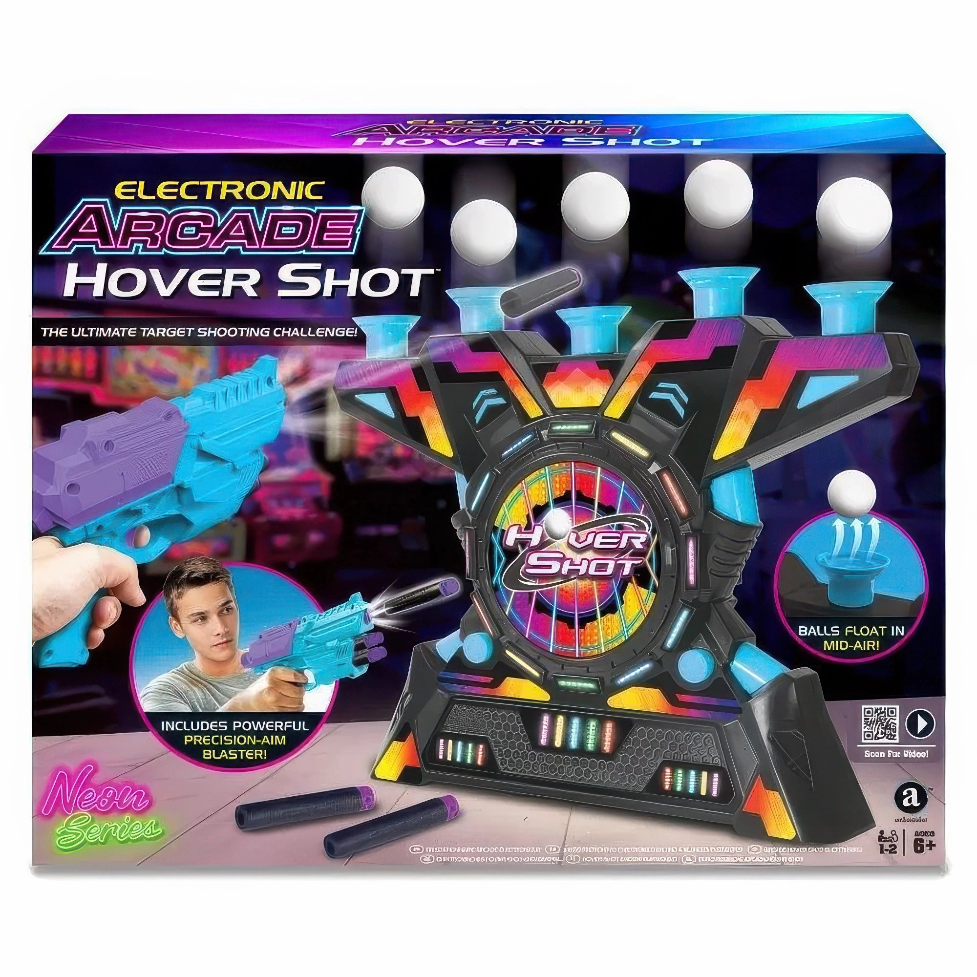 Arcade Neon Hover Shooter Game Certificate Craftsperson