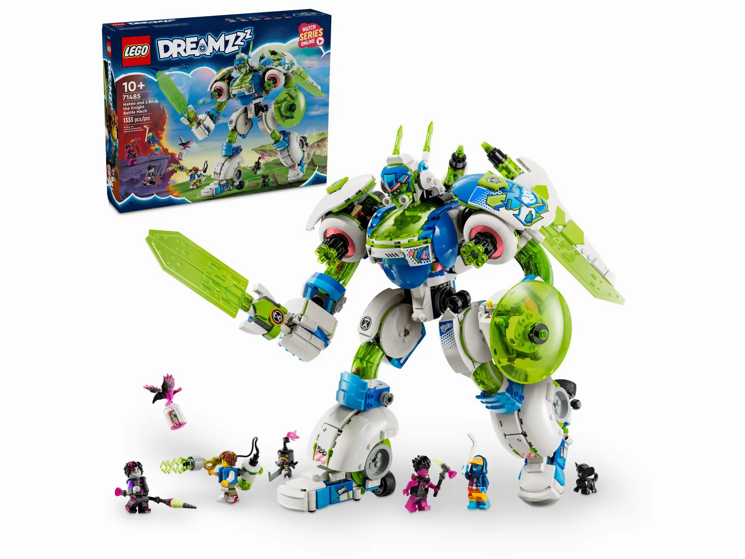 LEGO DREAMZZZ 71485 Mateo and Z-Blob the Knight Battle Mech Pirate Model