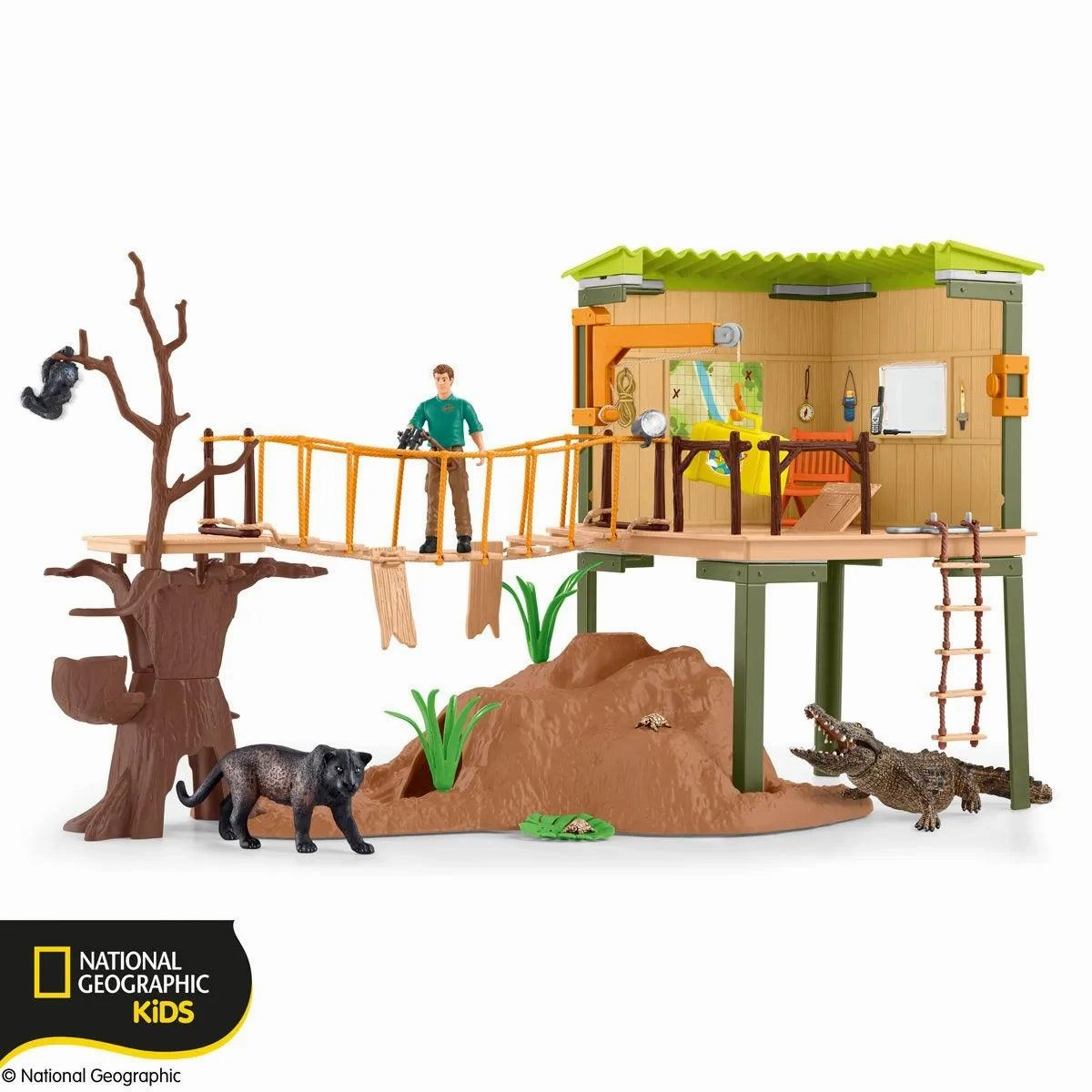 SCHLEICH 42507 WILD LIFE Ranger Adventure Station Congratulations Present
