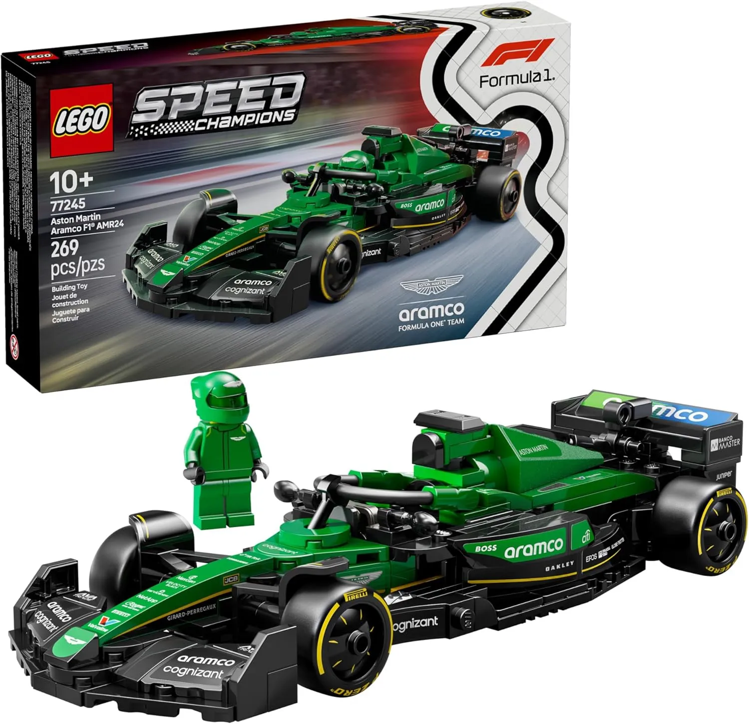 Celebrity endorsed Kawaii Design Lego 77245 - Speed Aston Martin Aramco F1 AMR24
