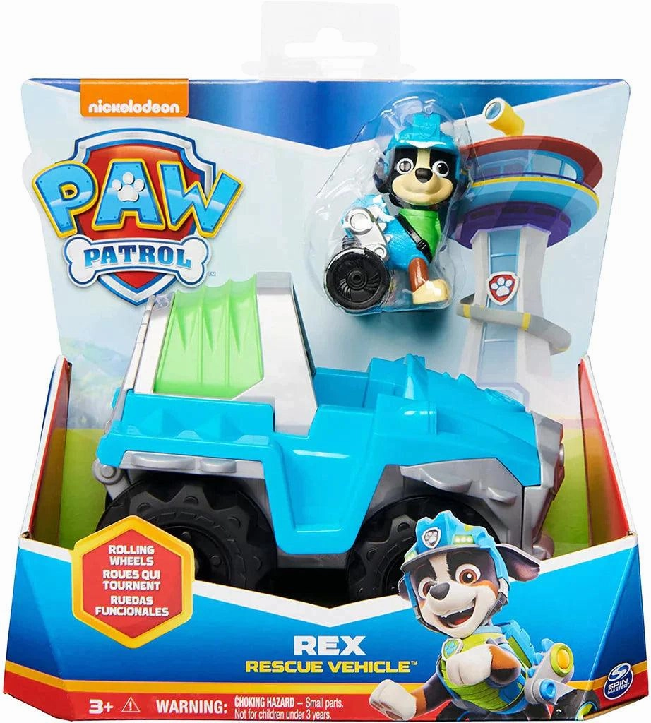 PAW Patrol Rex??s Dinosaur Rescue Vehicle with Figure Detailed Model Bird Replica