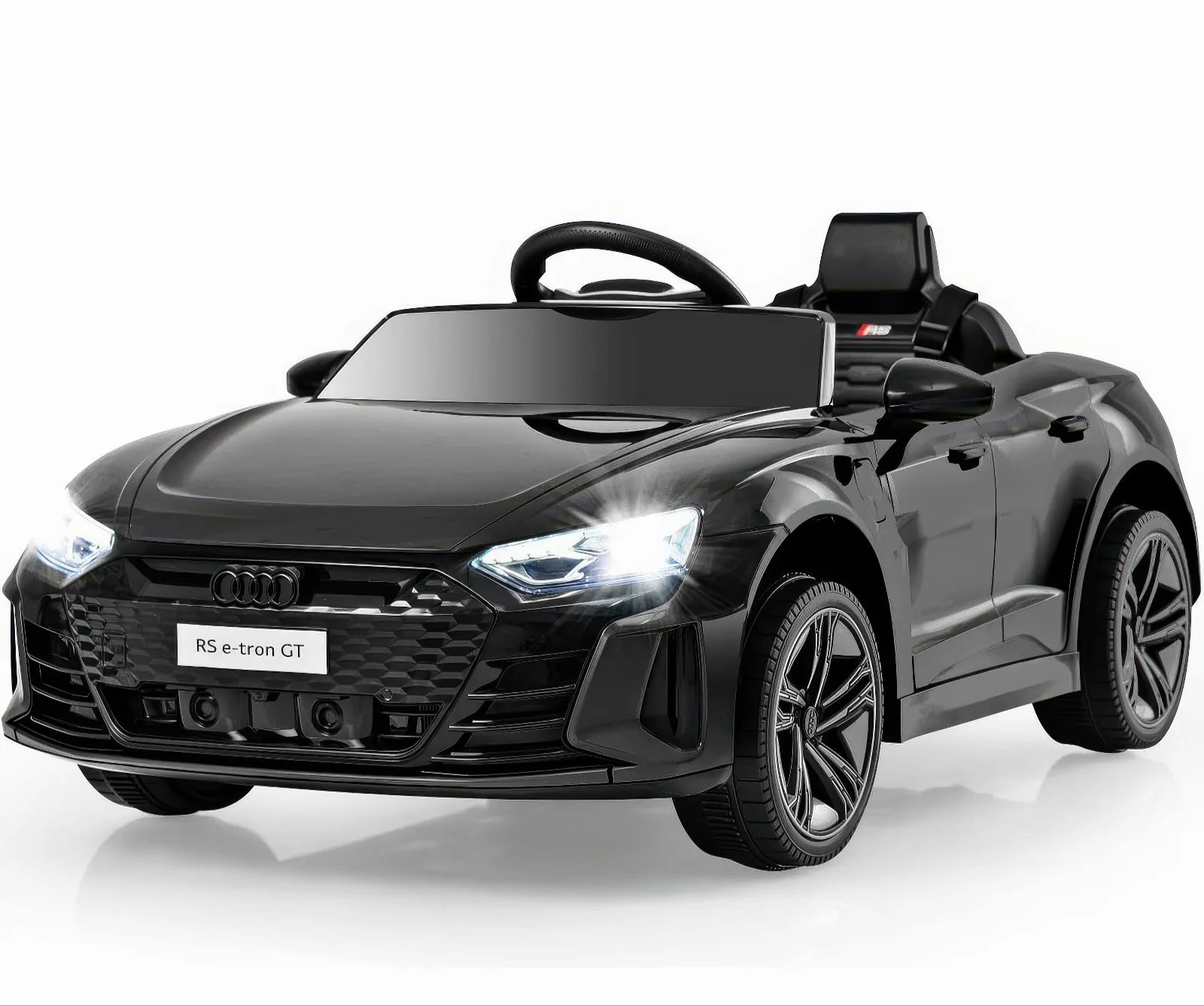 Spooky Masks Audi e-tron GT Mythos 12v Battery Ride-on Car - Black