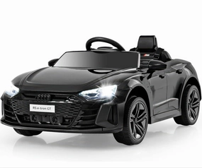 Spooky Masks Audi e-tron GT Mythos 12v Battery Ride-on Car - Black