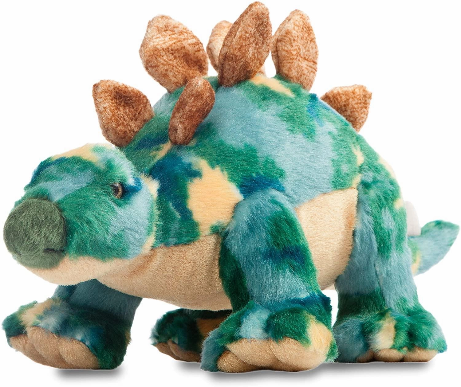 Kawaii Design AURORA 32120 Stegosaurus Dinosaur, 13-Inch Soft Toy, Green