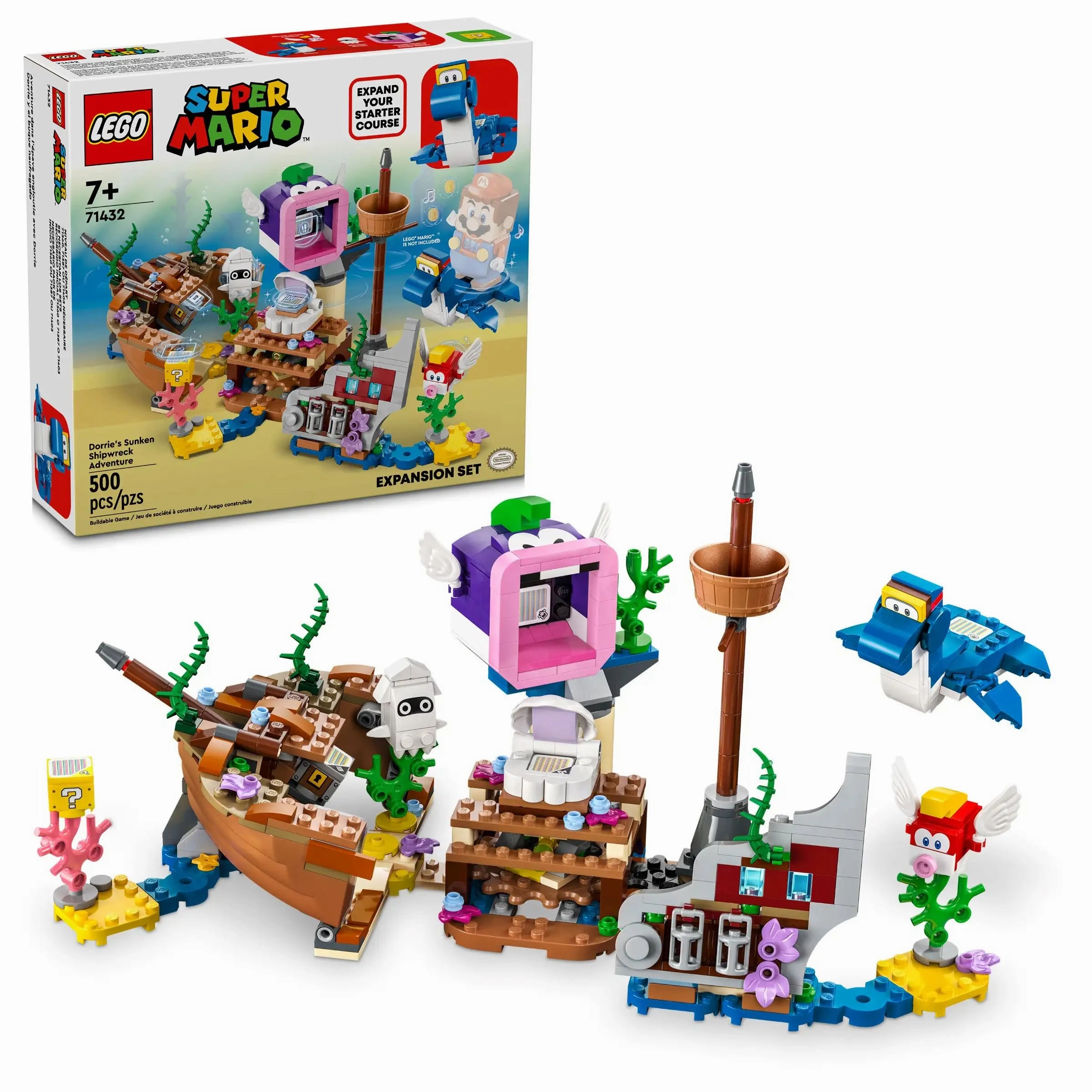 Oceanic Art LEGO SUPER MARIO 71432 Dorrie's Sunken Shipwreck Adventure Expansion Set