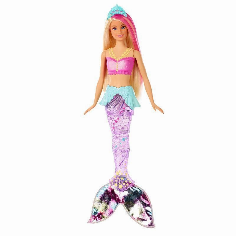Display Toy Impressionist Art Barbie GFL82 Dreamtopia Sparkle Lights Mermaid