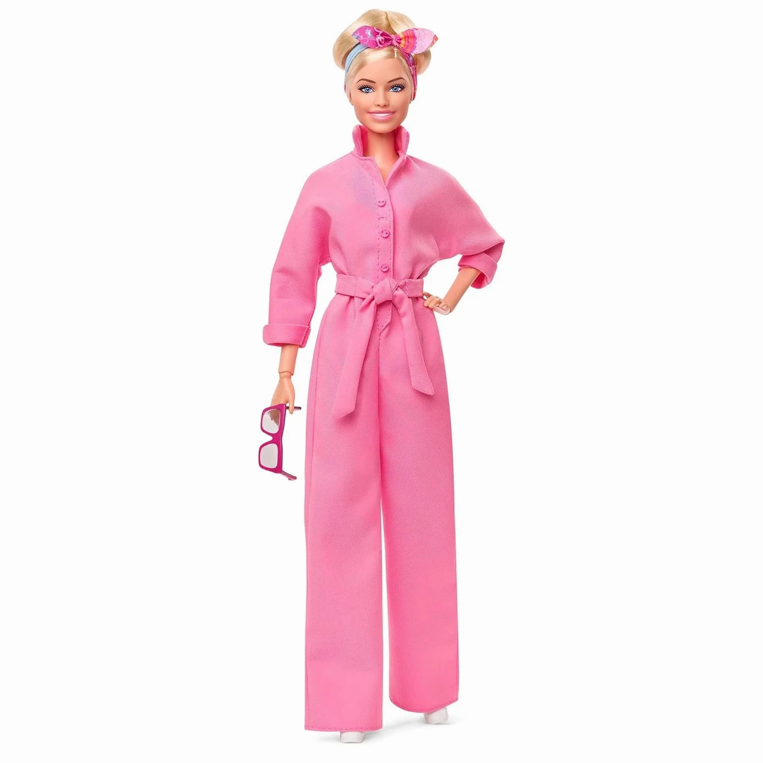 Barbie The Movie Margot Robbie as Barbie: Doll in a Pink Jumpsuit Gift Bundle Durable Material