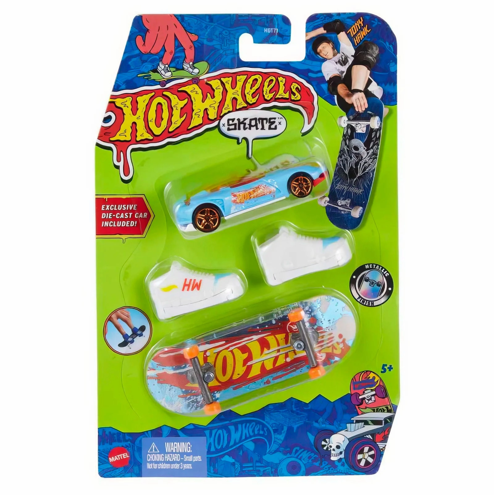 Hot Wheels Skate Collector Skate Shoes & Car - Assortment Science fiction Inclusive Toy