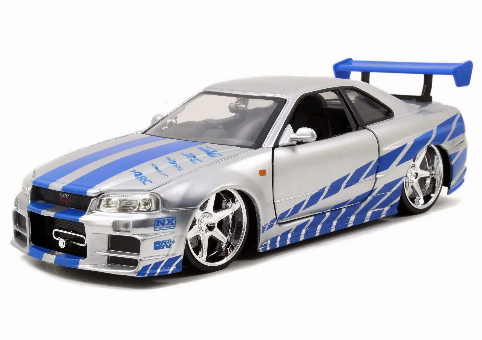 Posable Doll Ceiling Hung Hollywood Rides - Fast & Furious: 2002 Nissan Skyline GT-R