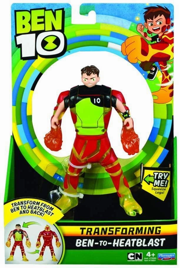 Secret Society Small Shadow Ben 10 BEN2930 Transforming Ben-to-Heatblast Figure