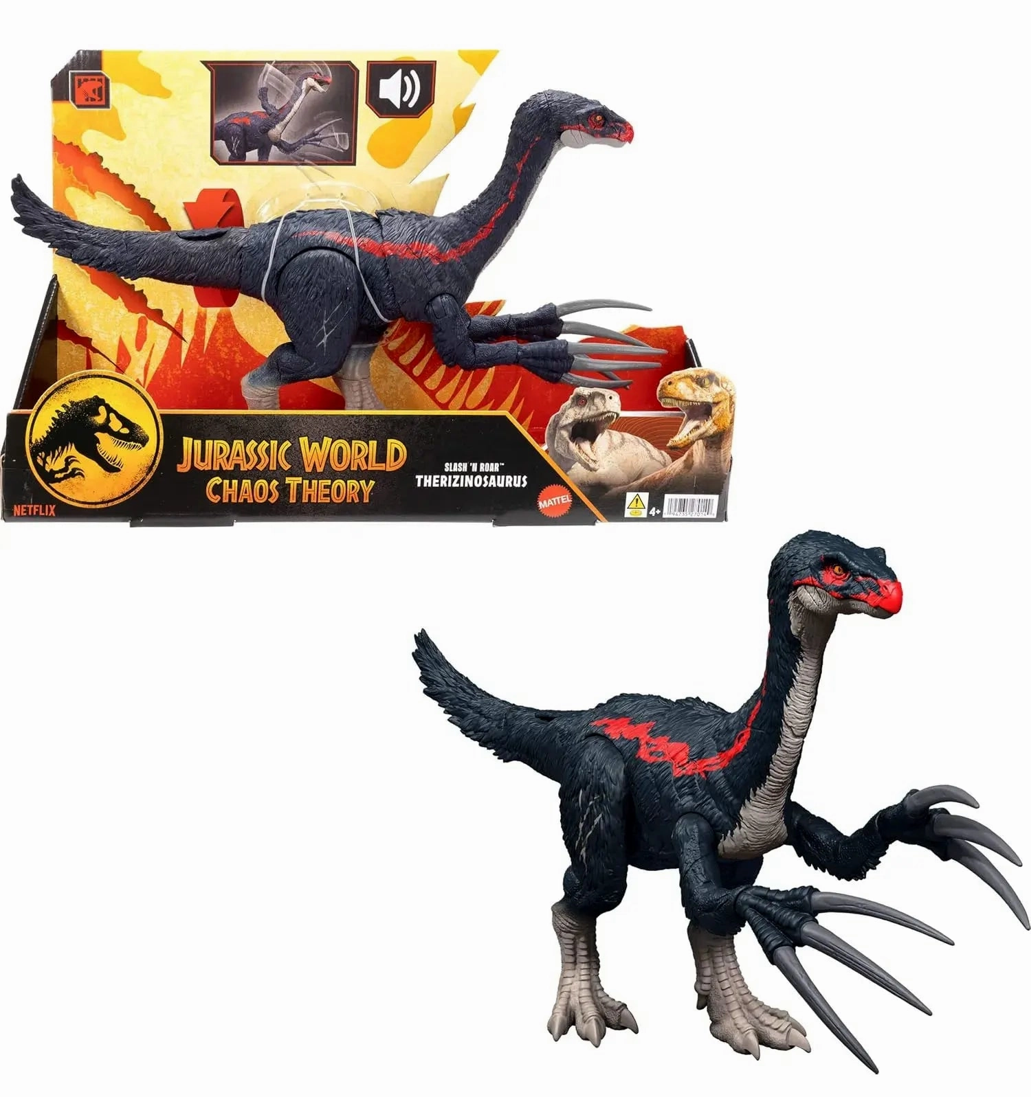Little Attache Small Bust Jurassic World Slash N Roar Therizinosaurus Dinosaur Figure