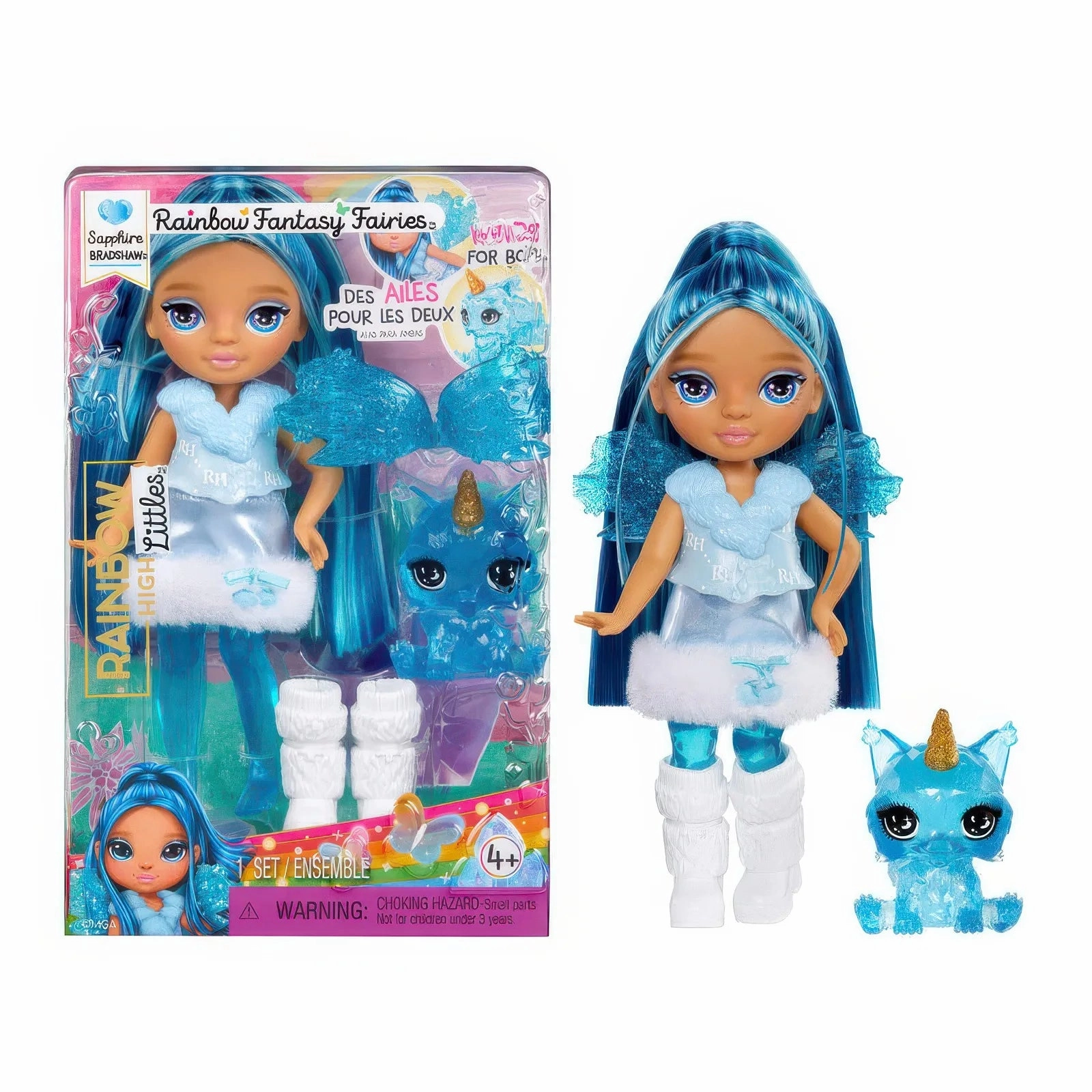 Rainbow High Littles Rainbow Fantasy Fairies with Pet - Sapphire Blue Multi Pack