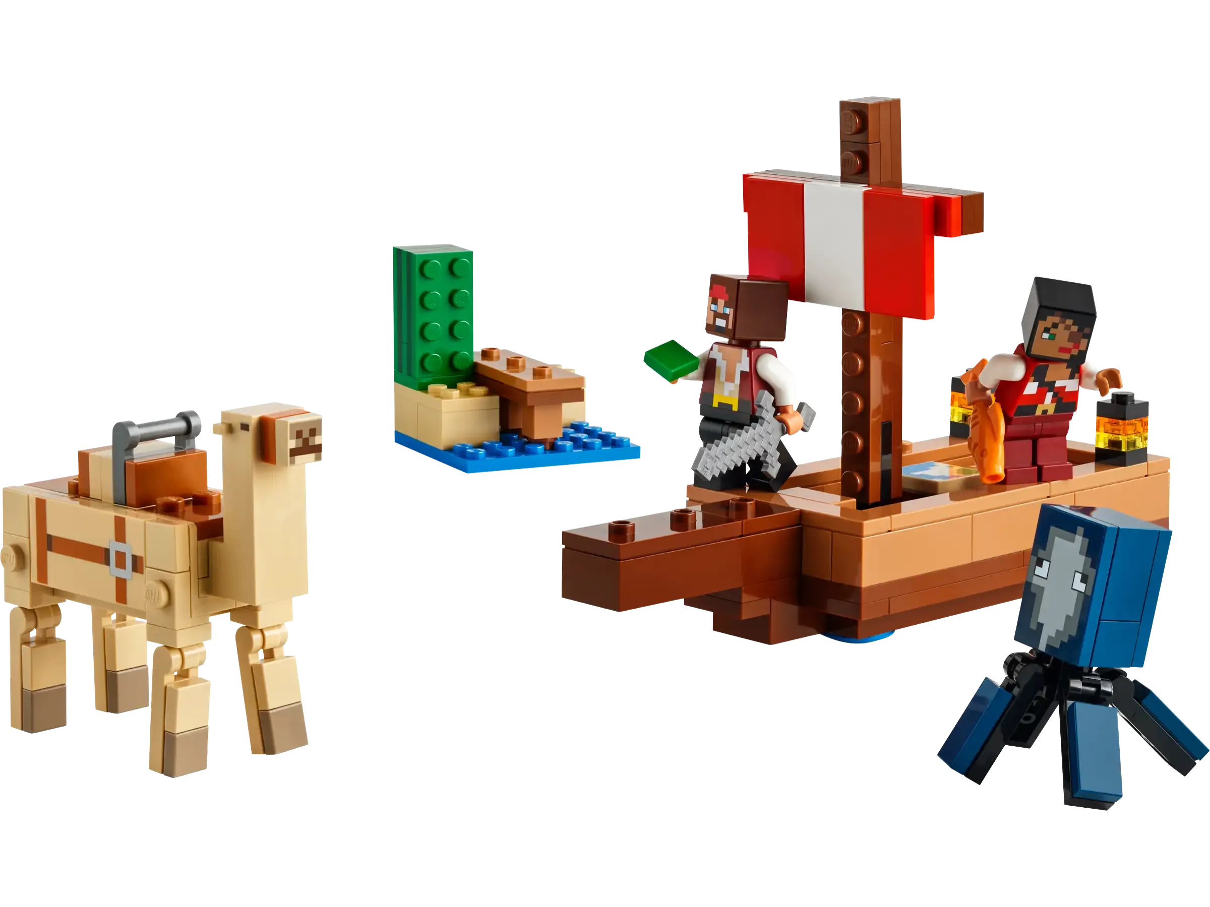 LEGO 21259 Minecraft The Pirate Ship Voyage Cute Animal Epoxy Resin
