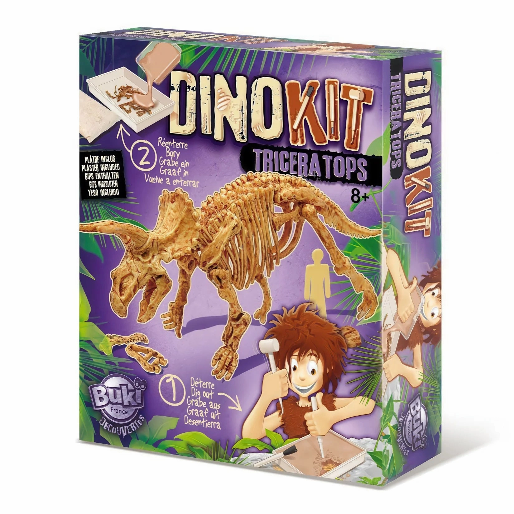 Anime Series BUKI France Dino Kit Triceratops Dinosaur Fossil Digging Set