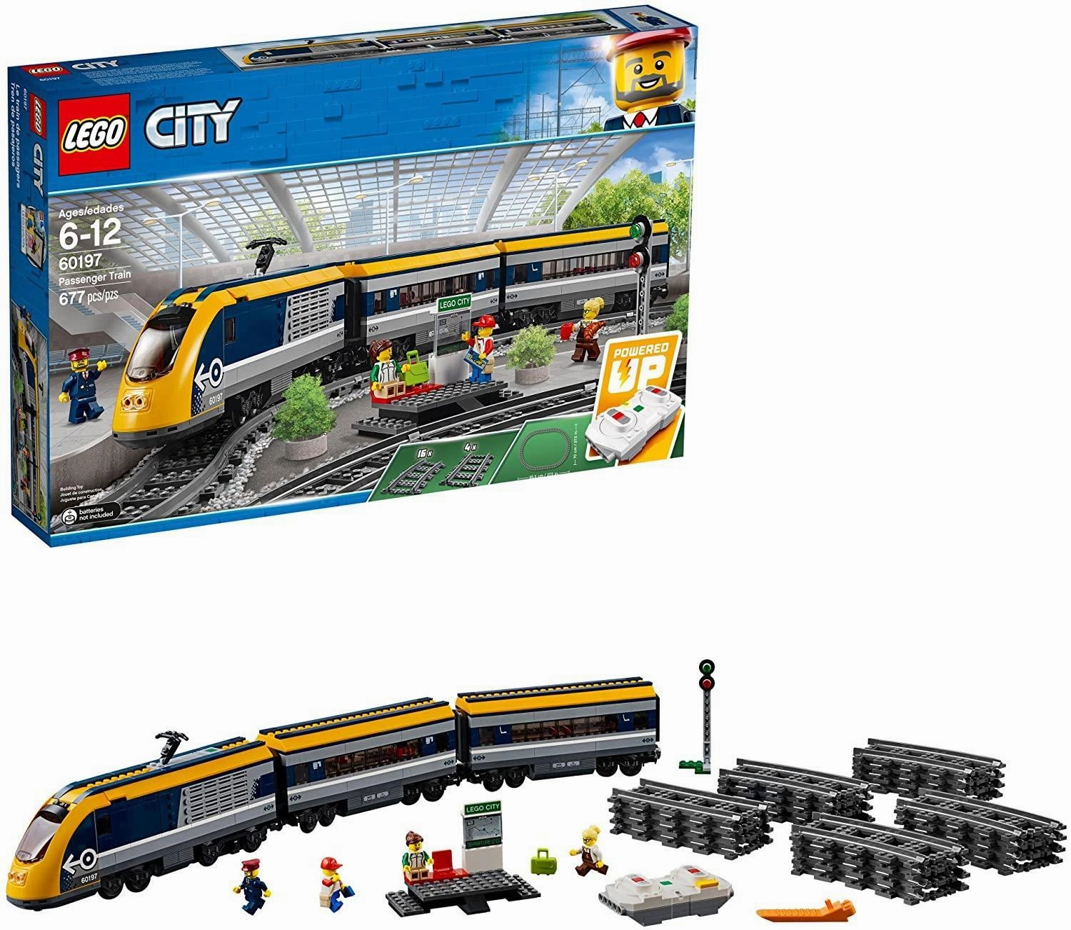 Established Maker Rustic style LEGO 60197 CITY Passenger Train Building Kit