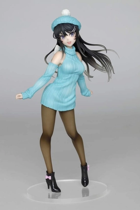 Small Space "Rascal Does Not Dream of Bunny Girl Senpai" Coreful Figure Sakurajima Mai Newly Written Knit Dress Ver.