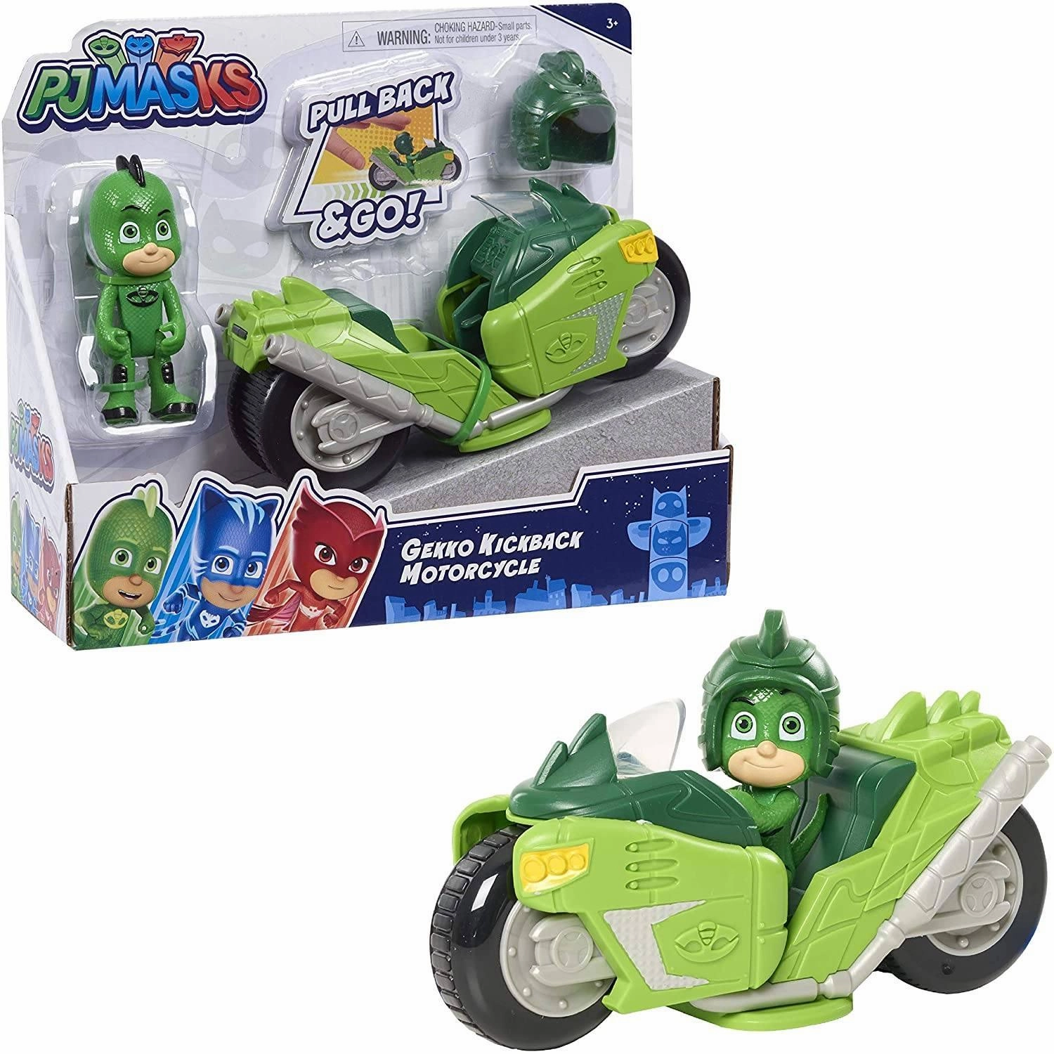 Gaming Statue PJ Masks Kickback Motorcycles-Gekko 2 Piece Figure Set