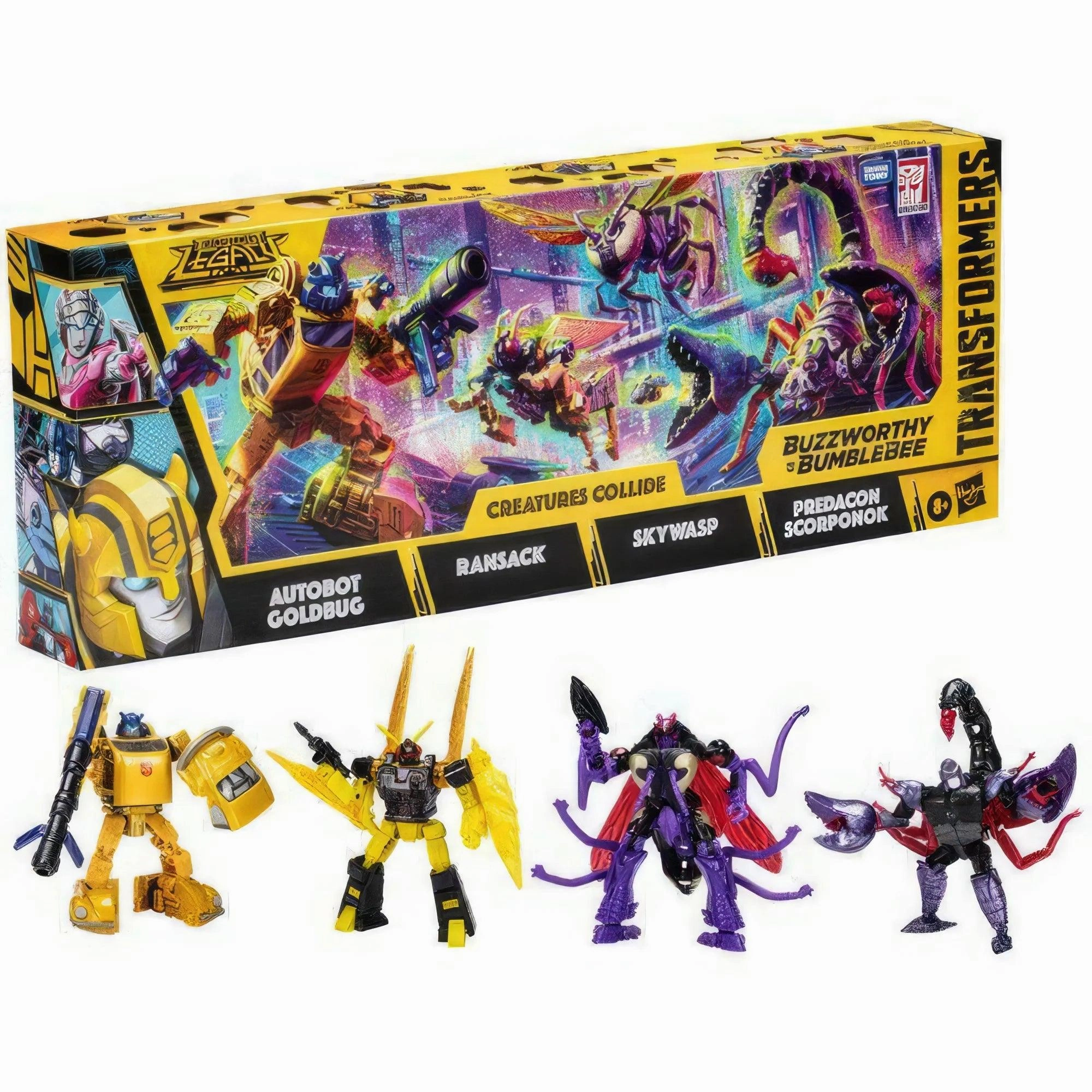 Transformers Buzzworthy Bumblebee Creatures Collide Multipack Jasmine Aroma Spring Attire