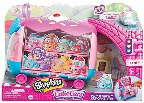 Dog Sculpture Brick and mortar Shopkins  Cutie Cars Play 'N' Display Cupcake Van Playset