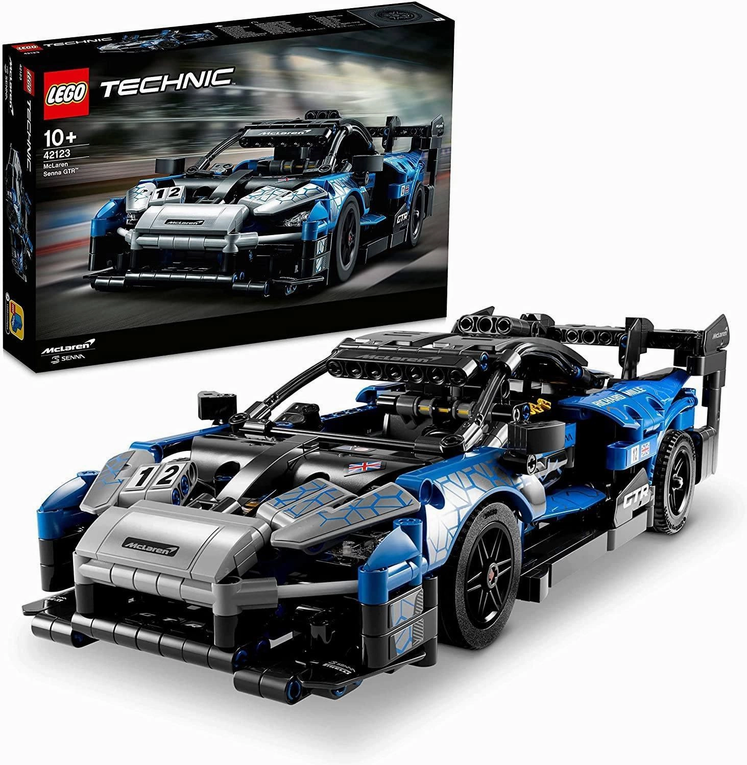 Teen Bedroom Recognition Gift LEGO TECHNIC 42123 McLaren Senna GTR Model Racing Car Toy