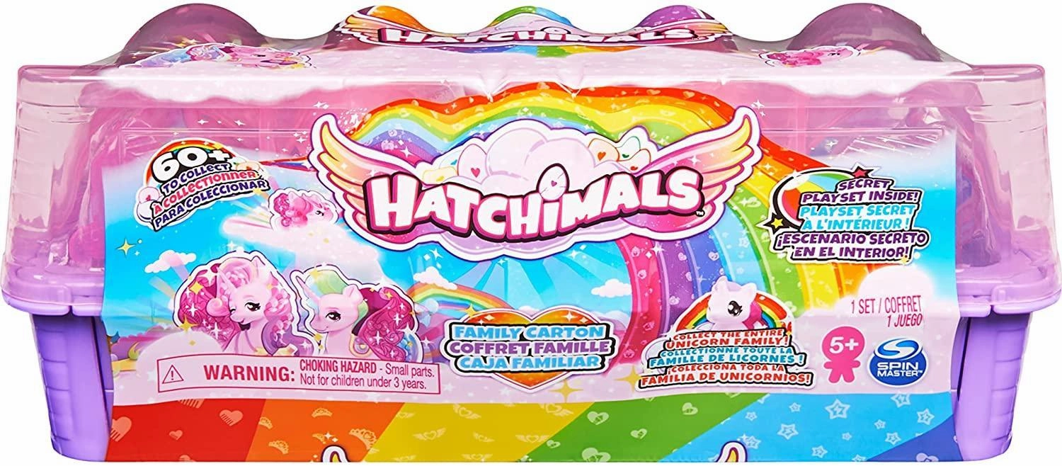Hatchimals CollEGGtibles Unicorn Family Carton with Surprise Playset Limited Toy