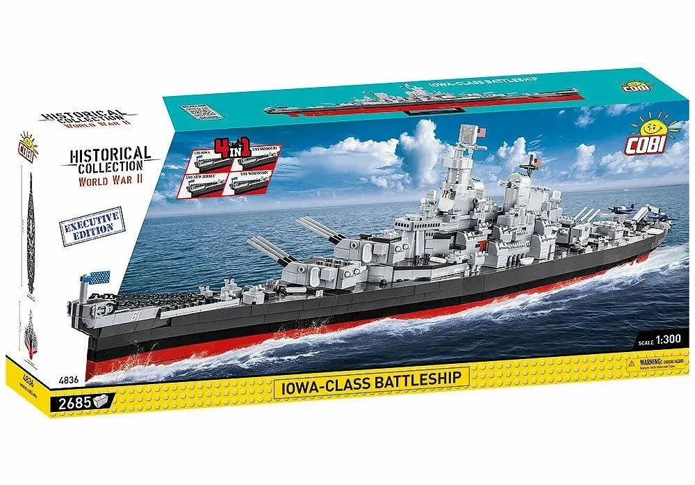 COBI Iowa-Class Battleship (4in1) Executive Edition Wicked Lights