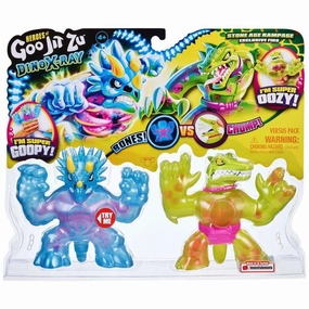 Posable Figure Heroes of Goo Jit Zu Dino X-Ray Versus Pack - Tritops Vs Shredz