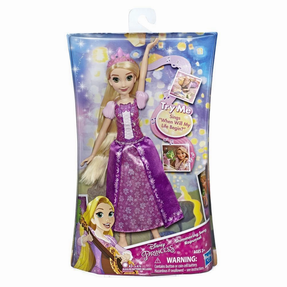 Disney Princess E3149 Shimmering Song Rapunzel, Singing Doll Shelving Ornament