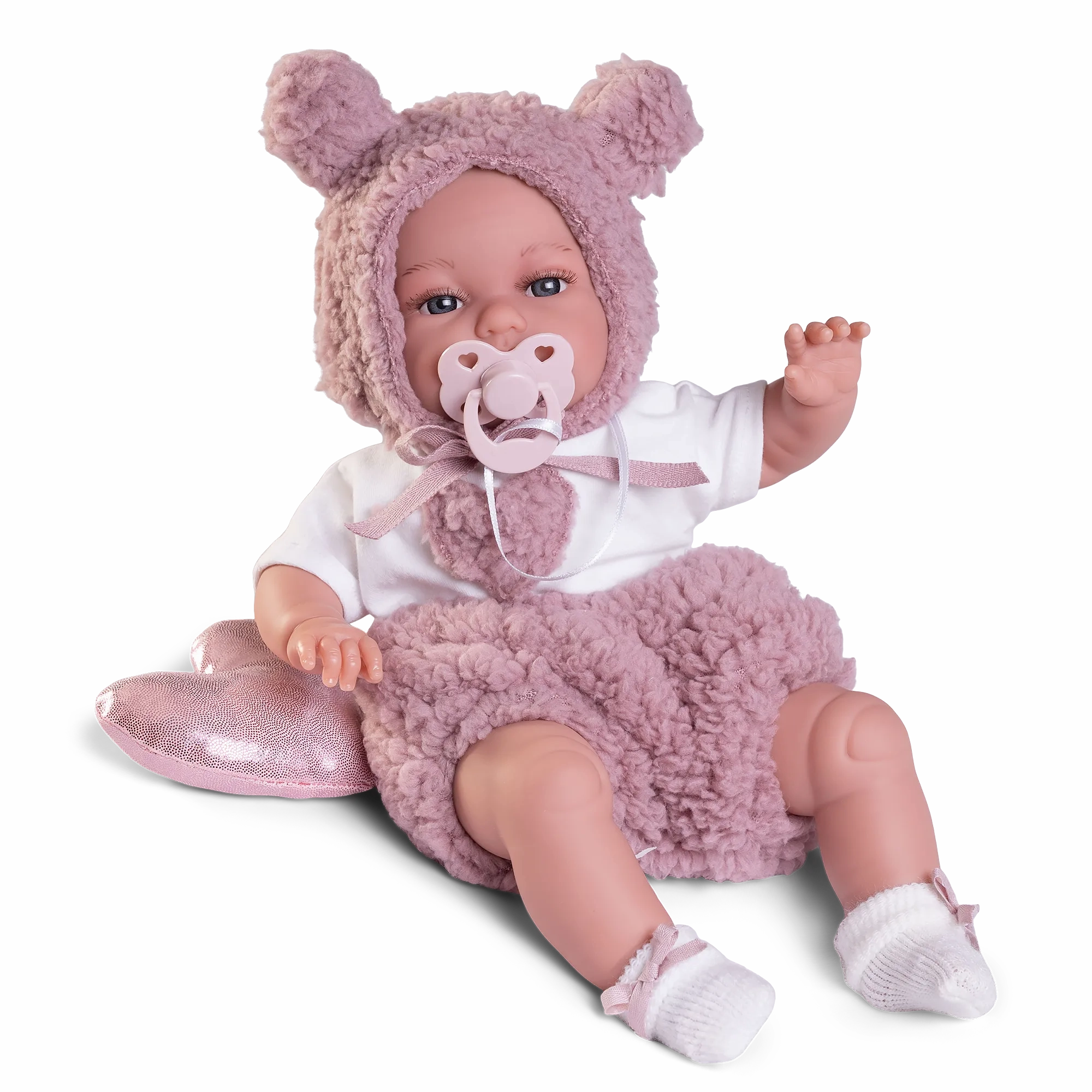 Appreciating Asset Spiritual Icon Antonio Juan 70361 Baby Toneta Posturitas Heart Doll 34cm