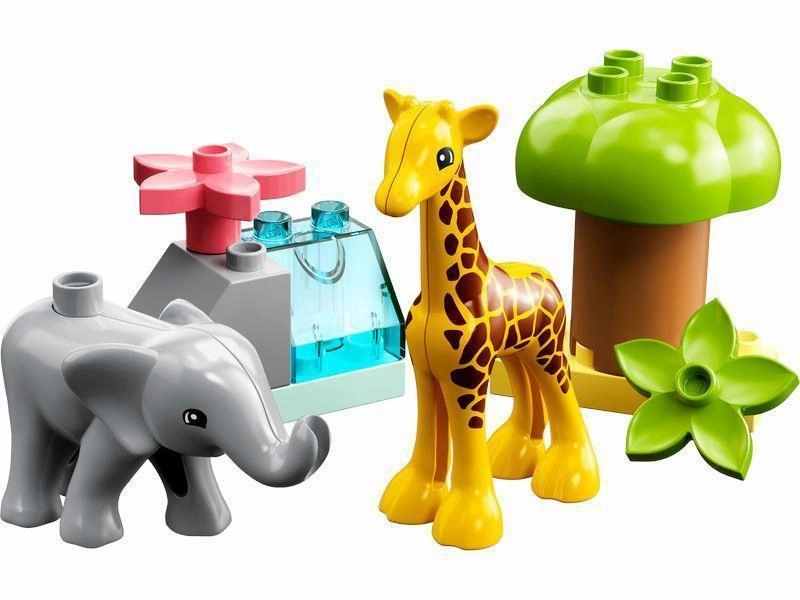 Limited Hero PVC Model LEGO DUPLO 10971 Wild Animals of Africa Toy for Toddlers