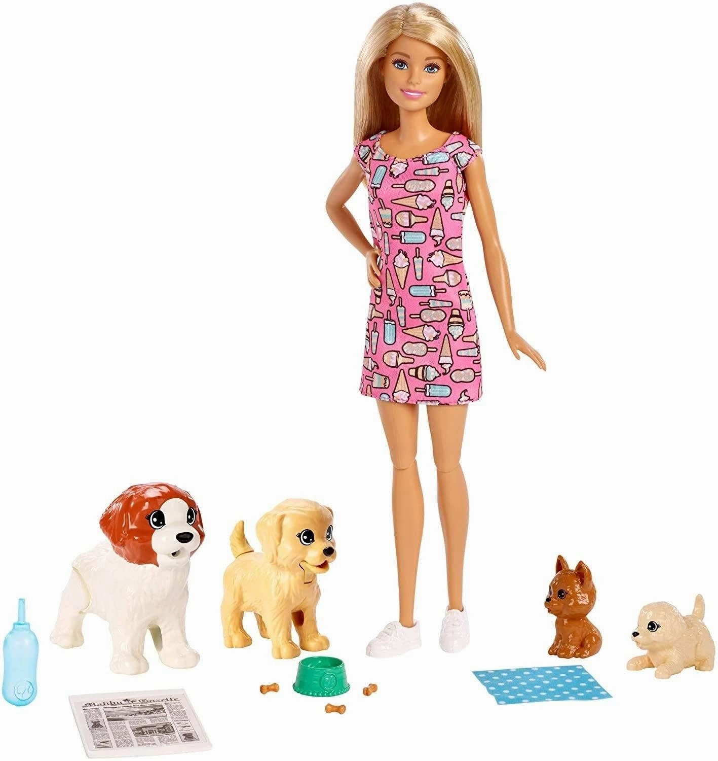 Barbie FXH08 Doggy Daycare Doll Special Color Domestic Pet