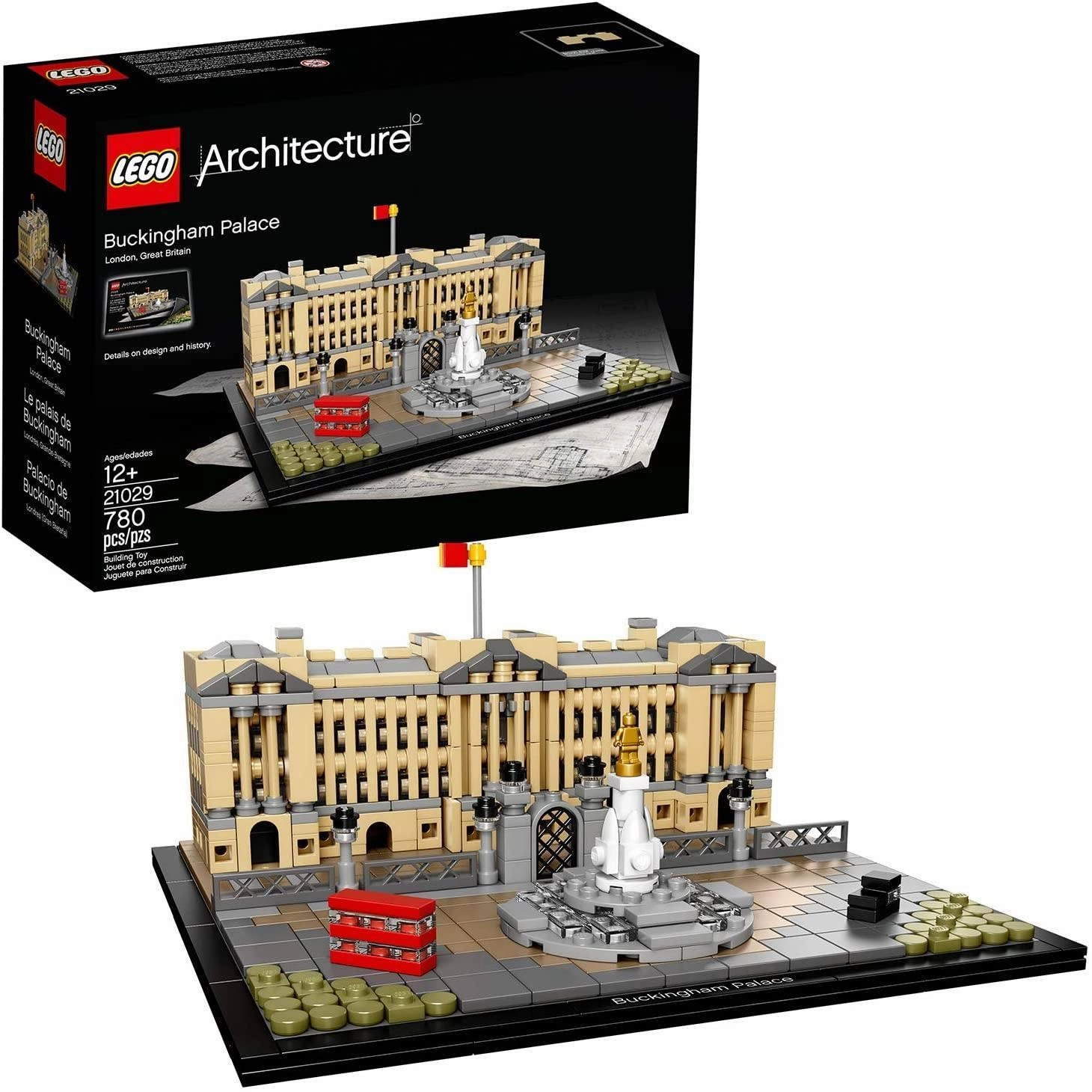Exhibition Ready LEGO ARCHITECTURE 21029 Buckingham Palace Model Building Set