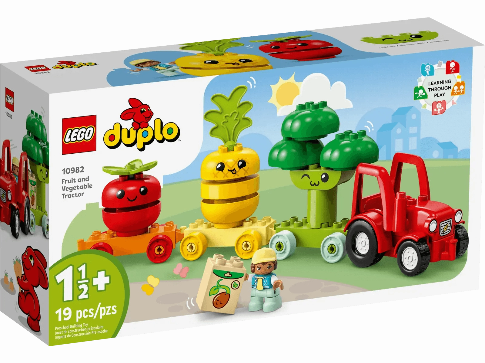 LEGO DUPLO 10982 My First Fruit and Vegetable Tractor Toy Future Antique Posable Action