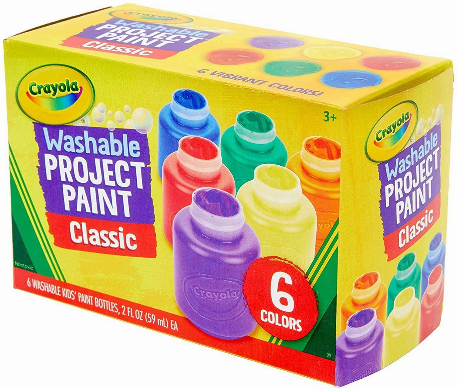 Crayola 6 Washable Kids Paint Set Scary Accents