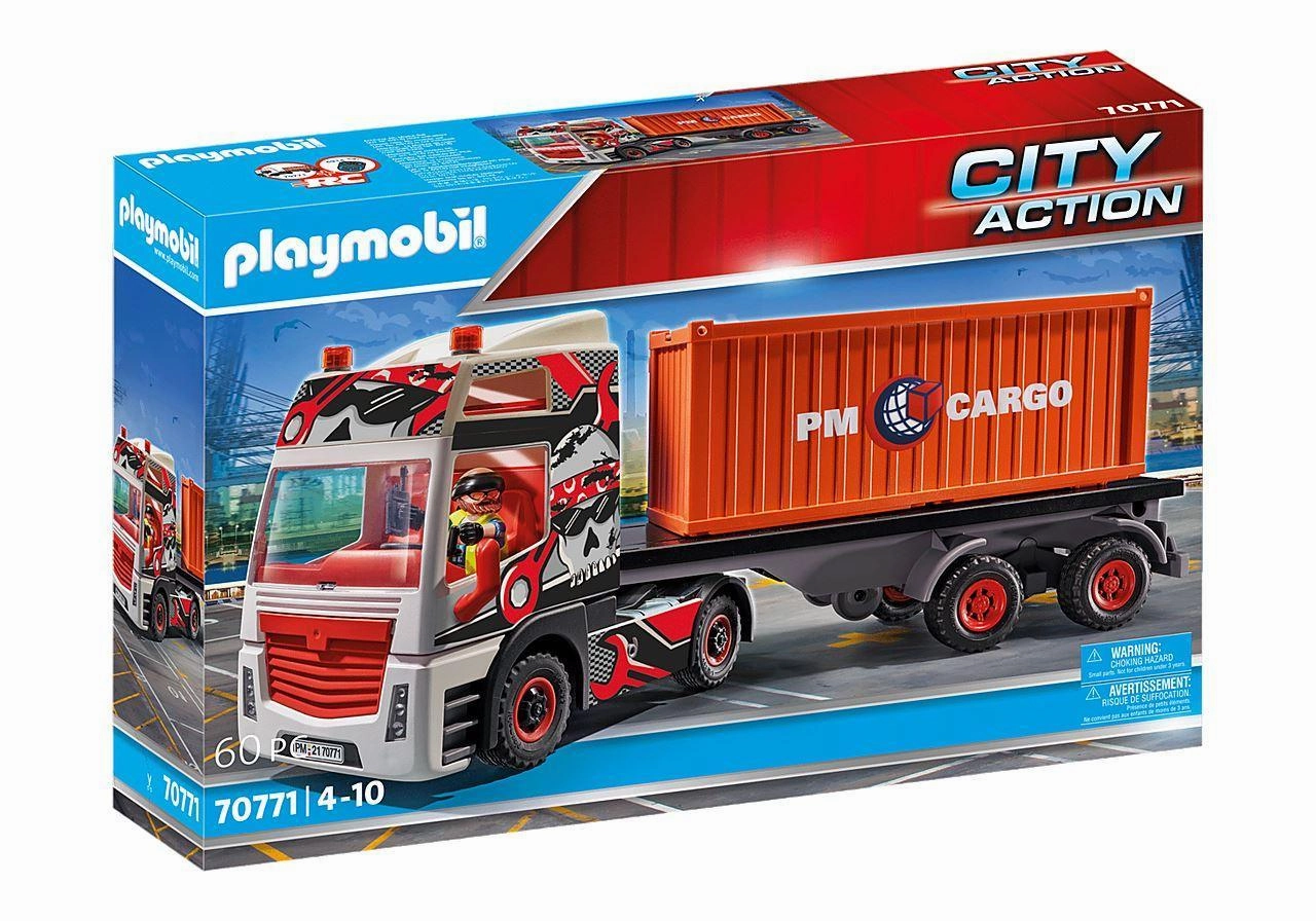 PLAYMOBIL 70771 CITY ACTION - Truck with Cargo Container Ribbon Craftsperson