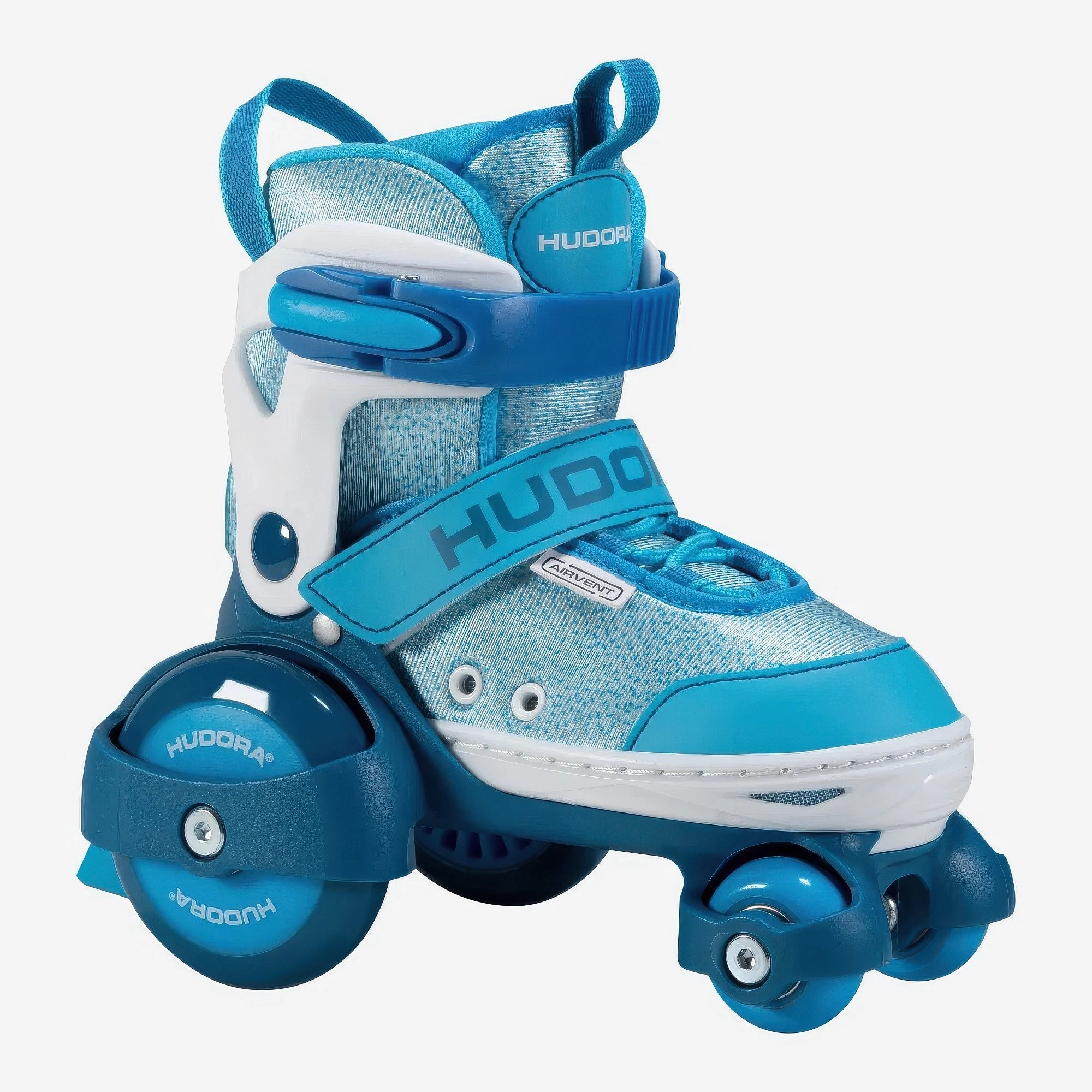 Charming Props Enchanting Accents HUDORA My First Quad Roller Skates, Cyan, Size 30-33