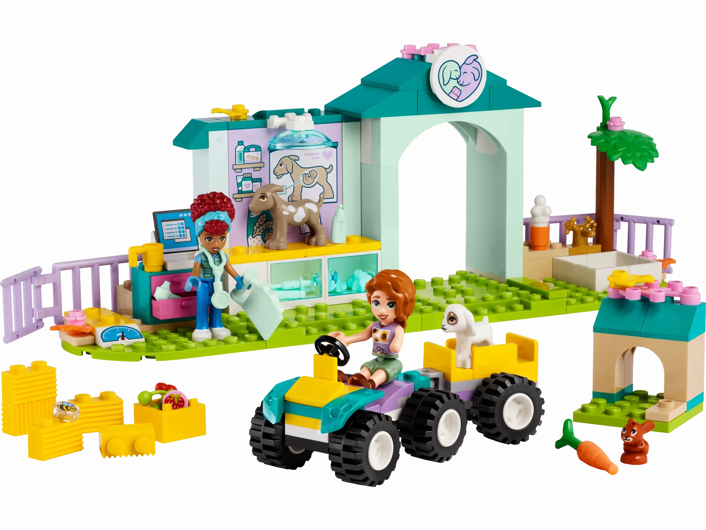 Stylized Art Poseable Collectible LEGO FRIENDS 42632 Farm Animal Vet Clinic