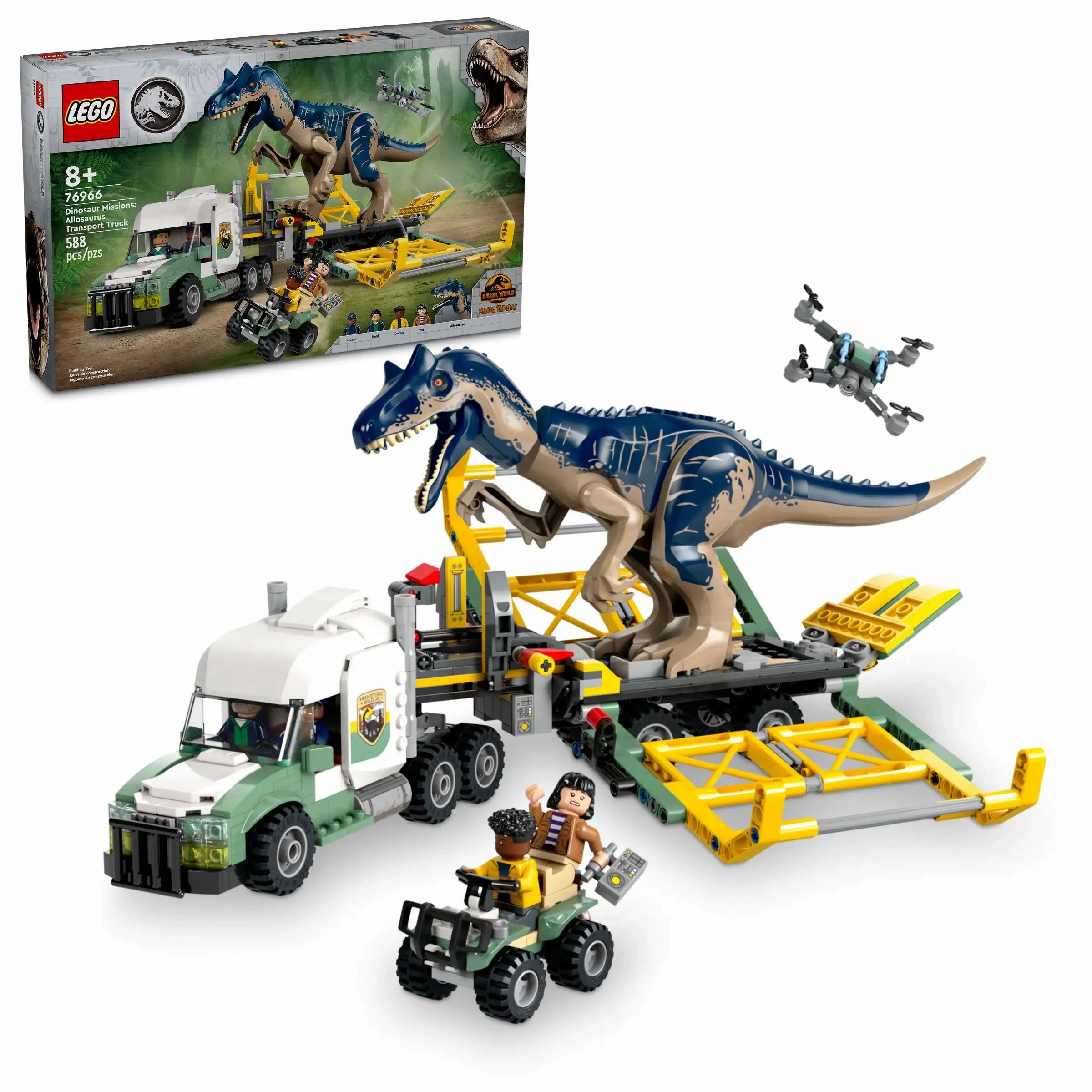 LEGO 76966 JURASSIC WORLD Dinosaur Missions: Allosaurus Transport Truck Metaverse Asset Fabric Figure