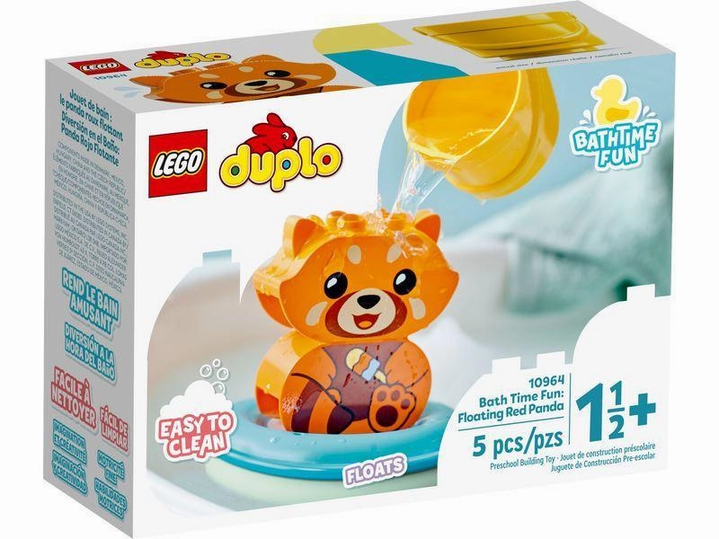 DC Comics LEGO DUPLO 10964 Bath Time Fun Floating Red Panda
