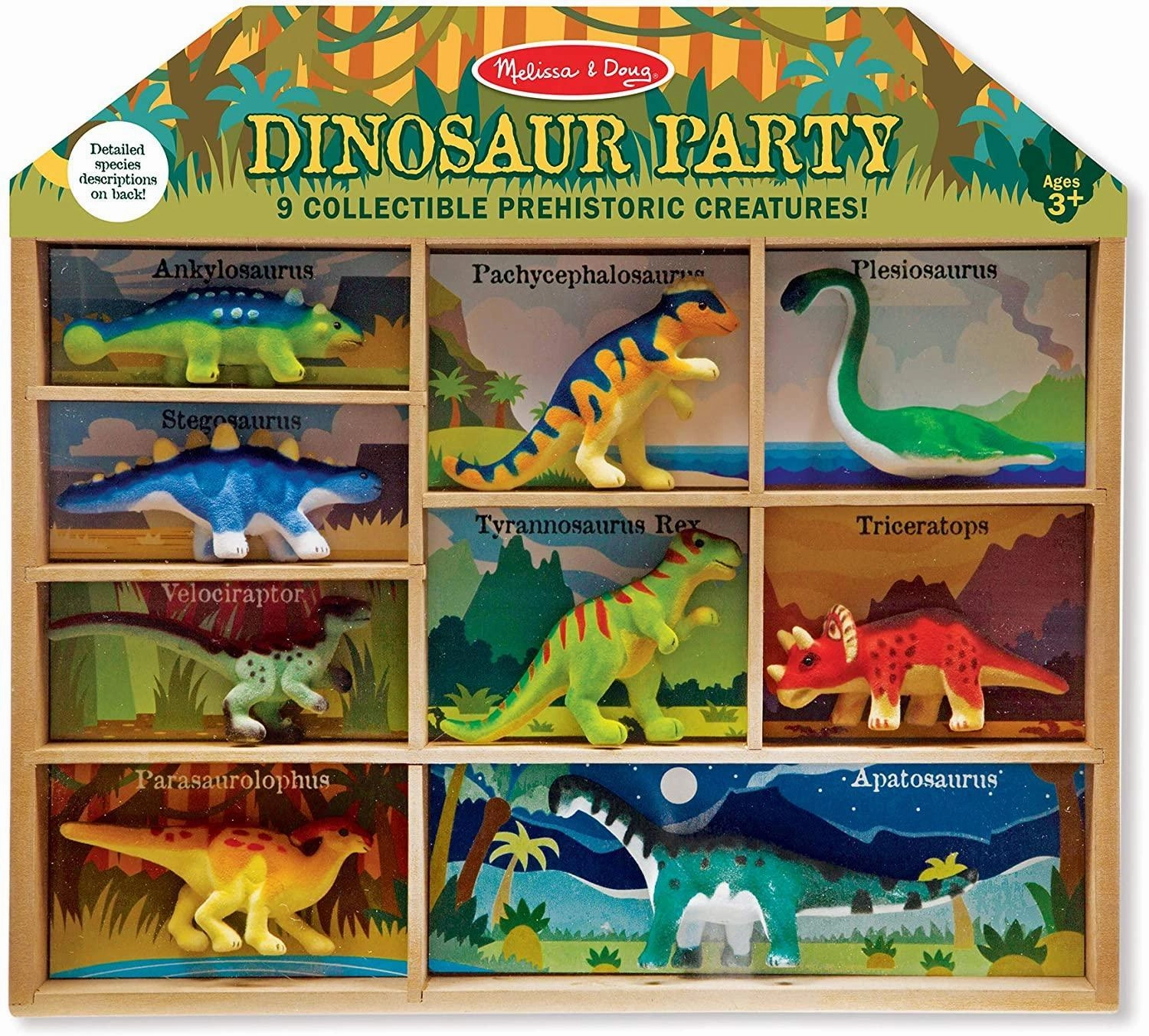 Gothic style Melissa & Doug 12666 Dinosaur Party Figurines Playset