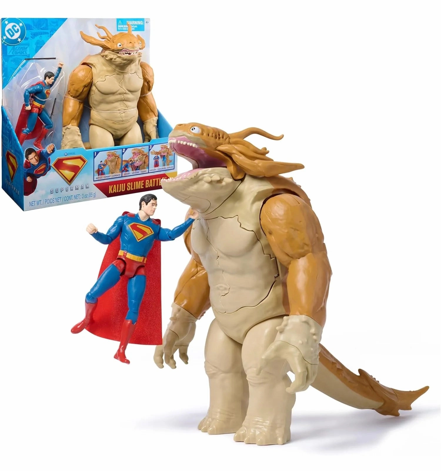 Shock absorption DC Comics Superman vs Kaiju Slime Battle Action Figure