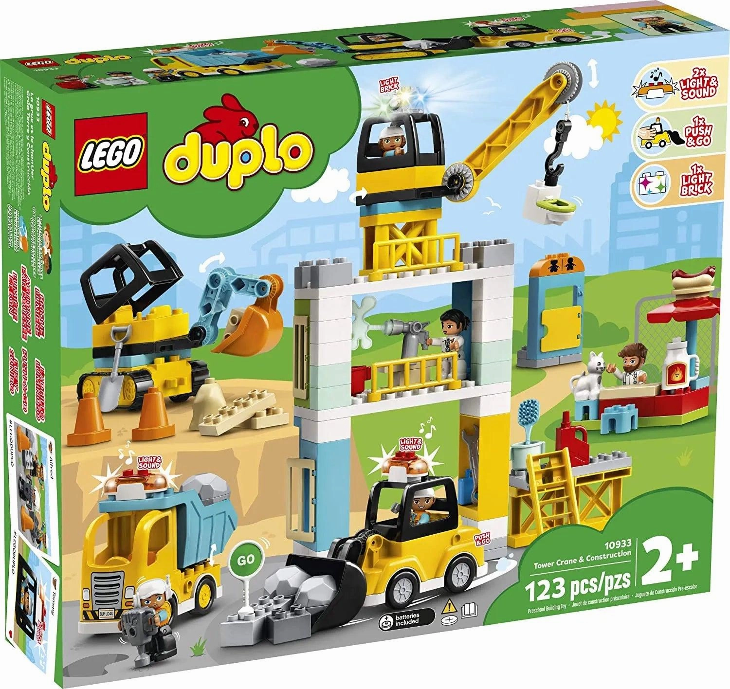 LEGO DUPLO 10933 Tower Crane & Construction Swapable Head Geek Culture